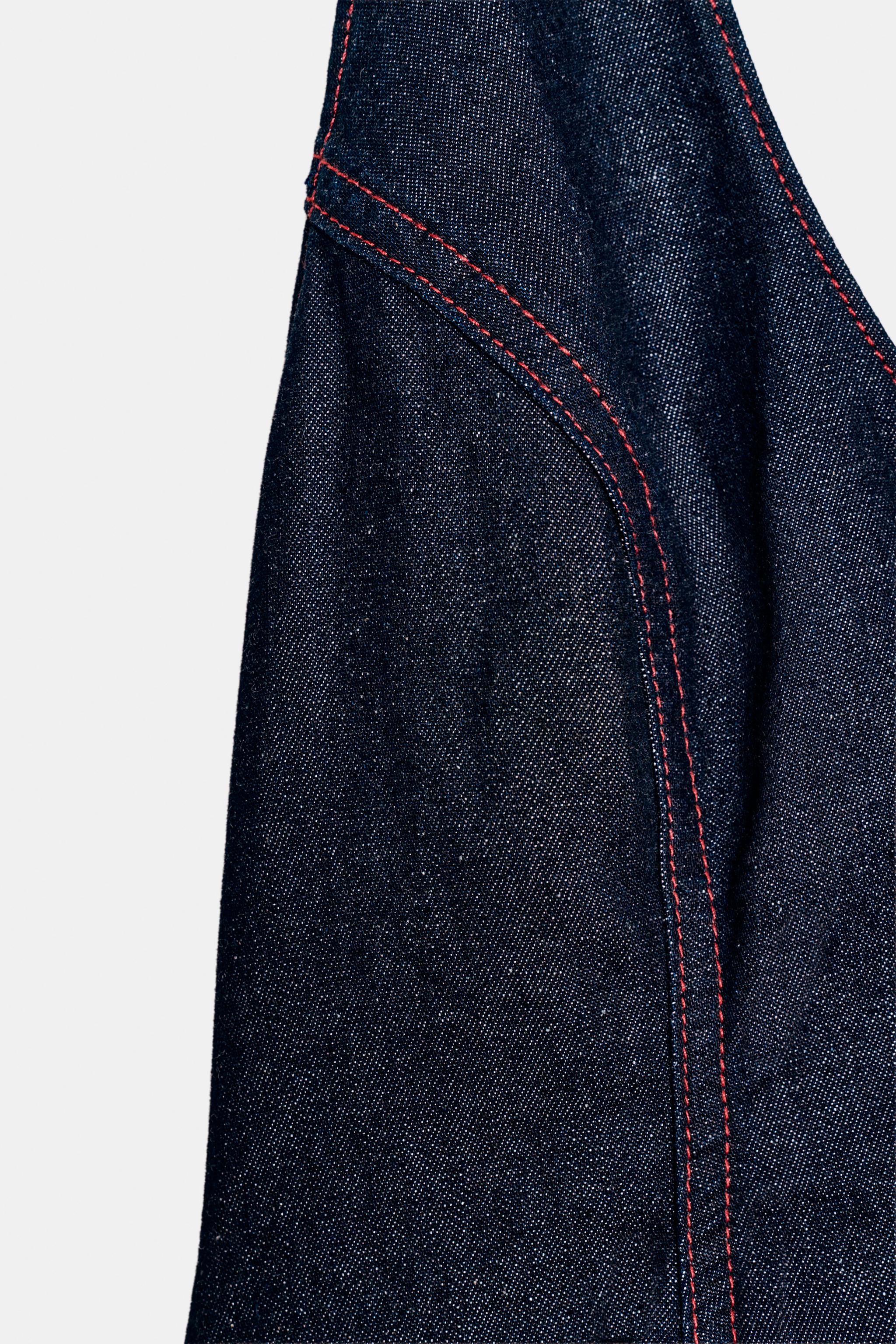 TOP Z1975 HALTER DENIM BALLON